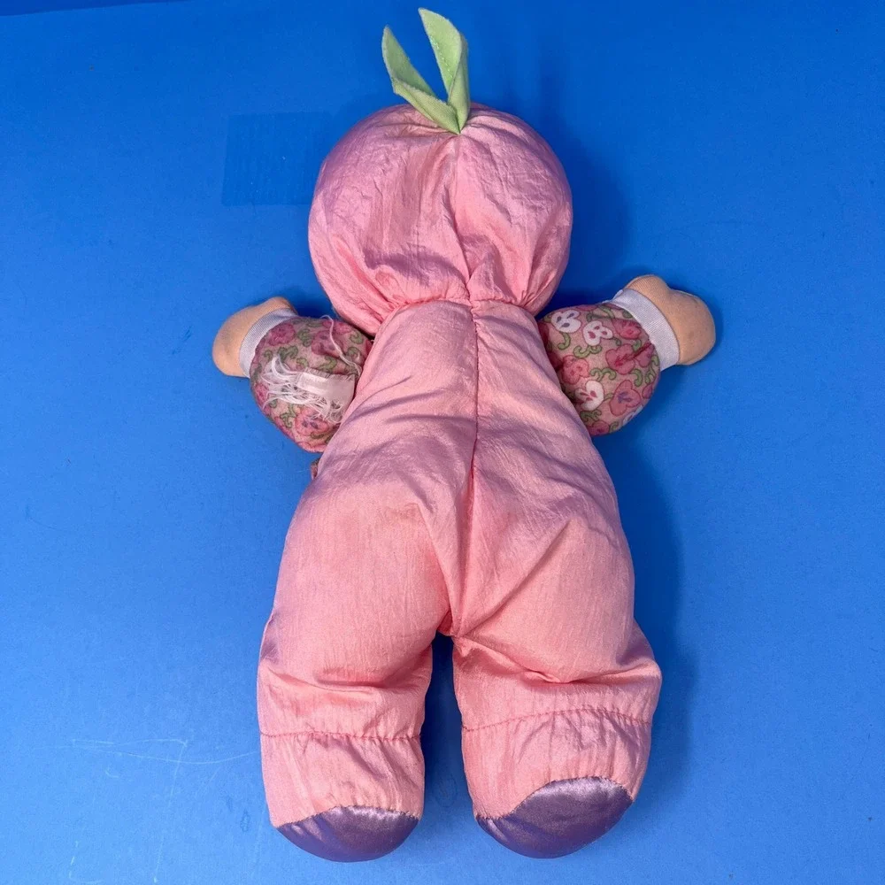 Playskool My Very Soft Baby Doll 12 Inch Pink Floral Vintage 1999 Squeaker Doll